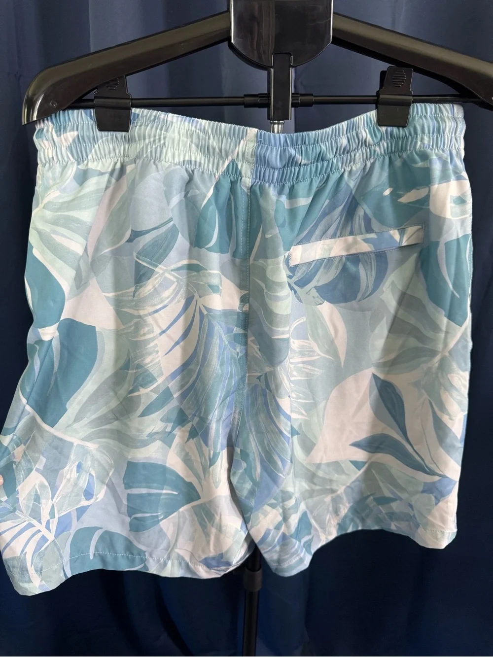 C & C California Men's Light Blue Tropical Print Swim Trunks Size 2XL Summer